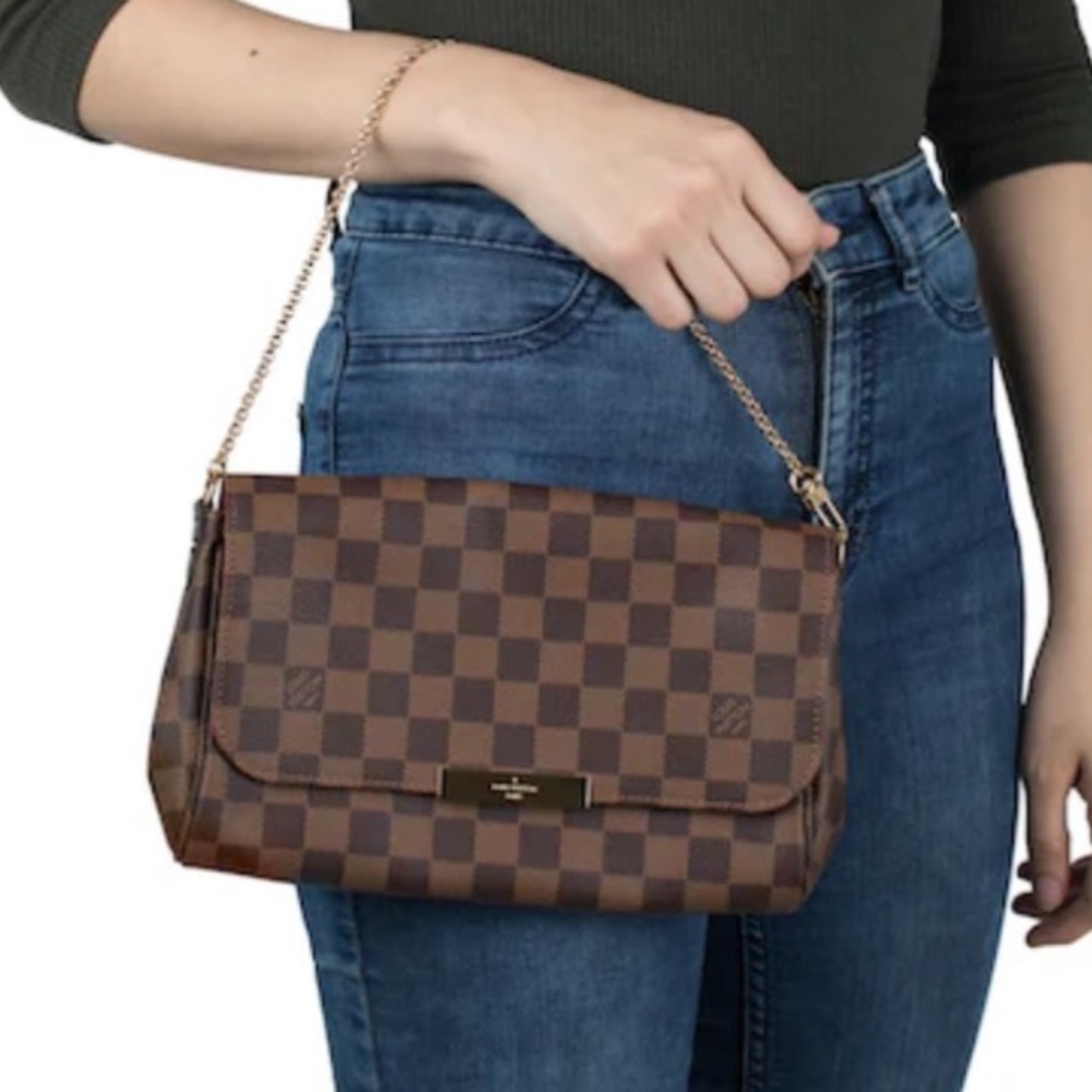 Louis Vuitton Brown Checkered Bag - Picture 4 of 15